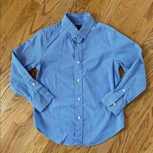 Crewcuts Blue Gingham Dress Shirt